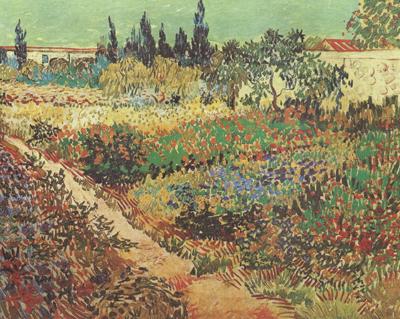 Vincent Van Gogh Flowering Garden with Path (nn04) Spain oil painting art